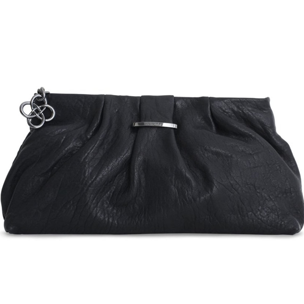 Stella and Dot and lambskin leather clutch purse.